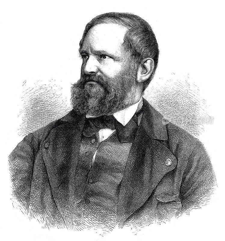 Franz Wallner, 1810-1876，奥地利-德国戏剧演员、导演和作家